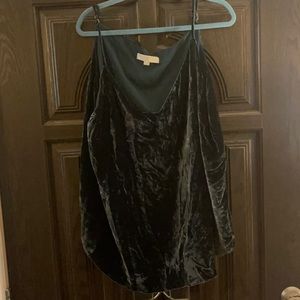 Loft Green velour tank